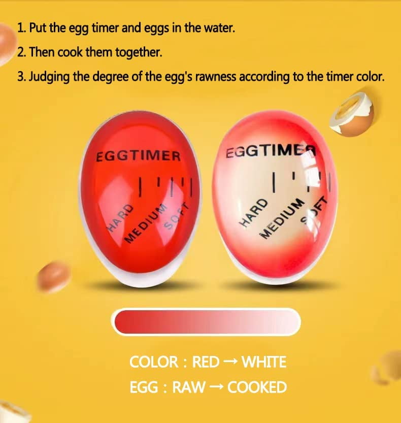 Egg Timer Egg Perfect Boiling Eggs Soft Hard Boiled Egg Timer Kitchen Tim 4185