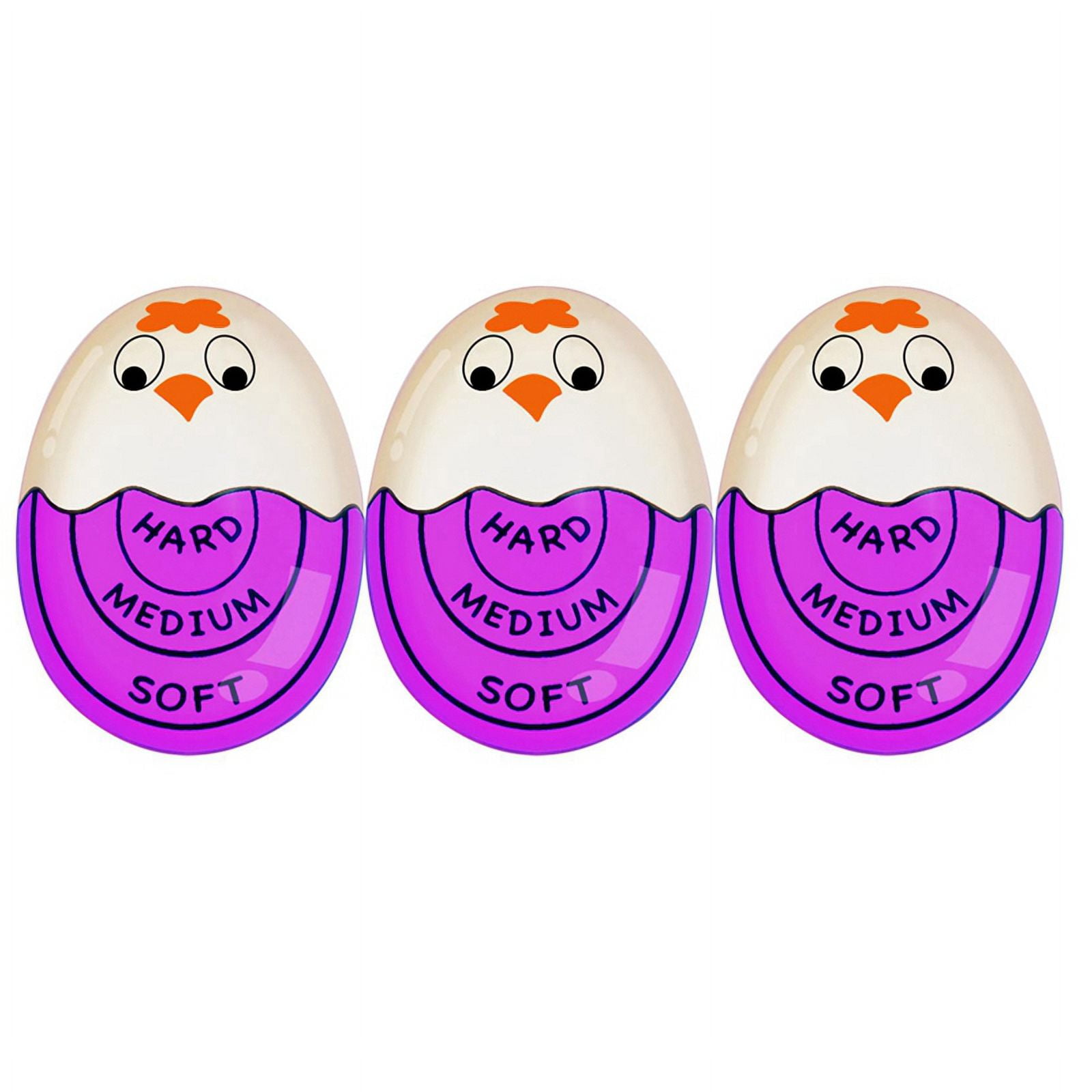 Egg Timer Color-Changing for Boiling Eggs Soft Hard Boiled Egg Perfectly  Every Time No BPA Safe, Easy-to-Read, and Fun, No More Guesswork - 4 Pack