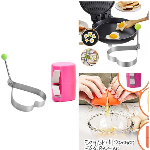 Egg Topper Cutter Egg Fryer Egg Shells Opener Set of 2, Kitchen Cooking Gadgets, Kitchen Gadgets Egg Shell Opener Tool, Egg Opener Shell Cutter Kitchen Tool