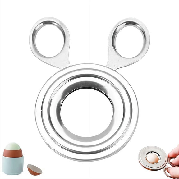 Egg Topper Cutter, Stainless Steel Boiled Egg Cutter Cracker Shell Scissors Opener, Kitchen Tool Collection Durables & Easy to Clean for Kitchen Tool Supply