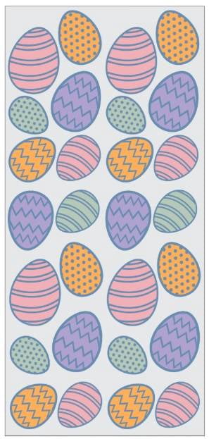 Egg Toss Easter Treat Bags with Twist Ties, 4"x2"x9.5", 20 Count, by Way to Celebrate