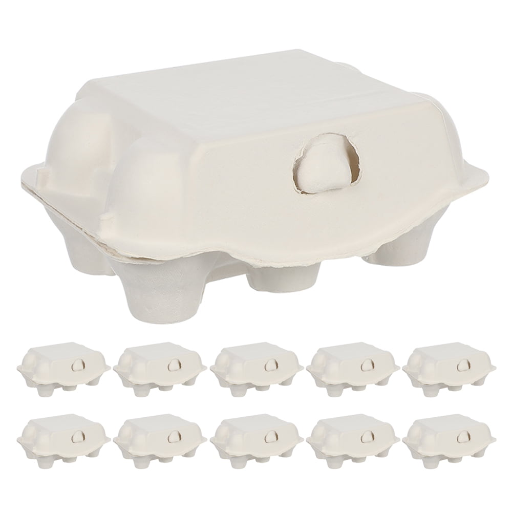 Egg Tray Carton Packing Boxes Eggs Container Cardboard Cartons Bulk Paper Empty Pulp Blank White