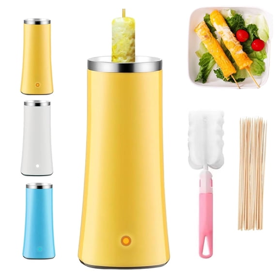 Egg Tube Cooker,Electric Vertical Egg Roll Maker Machine with Bamboo Sticks,Quick Heating Multi-Functional,Breakfast Egg Roll Maker,Non-Stick Coating,Fast Cooking,Breakfast Cooker for Home