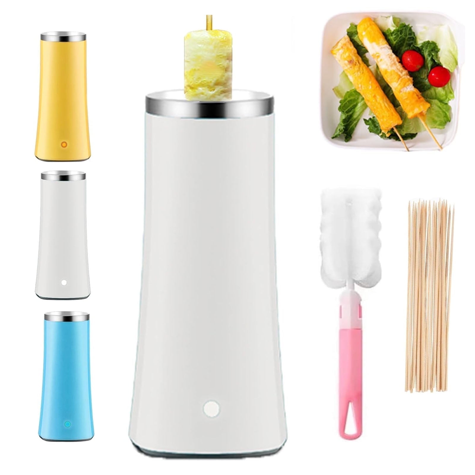 Egg Tube Cooker,Electric Vertical Egg Roll Maker Machine with Bamboo ...