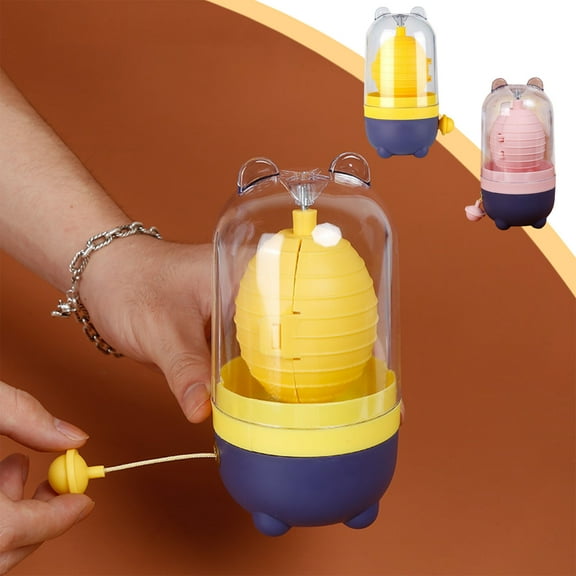 Egg Turner, Manual Egg Shaker Tool Featuring Golden Egg Puller and Yolk Leveler Design for Easy Egg Mixing and Cooking Preparation, Durable Kitchen Gadget for Home Use Blahzhy | Pink