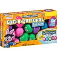 thumbnail image 1 of Egg-U-Cational Easter Eggs filled with Jelly Beans, 28 count, 4.93 oz, 1 of 1