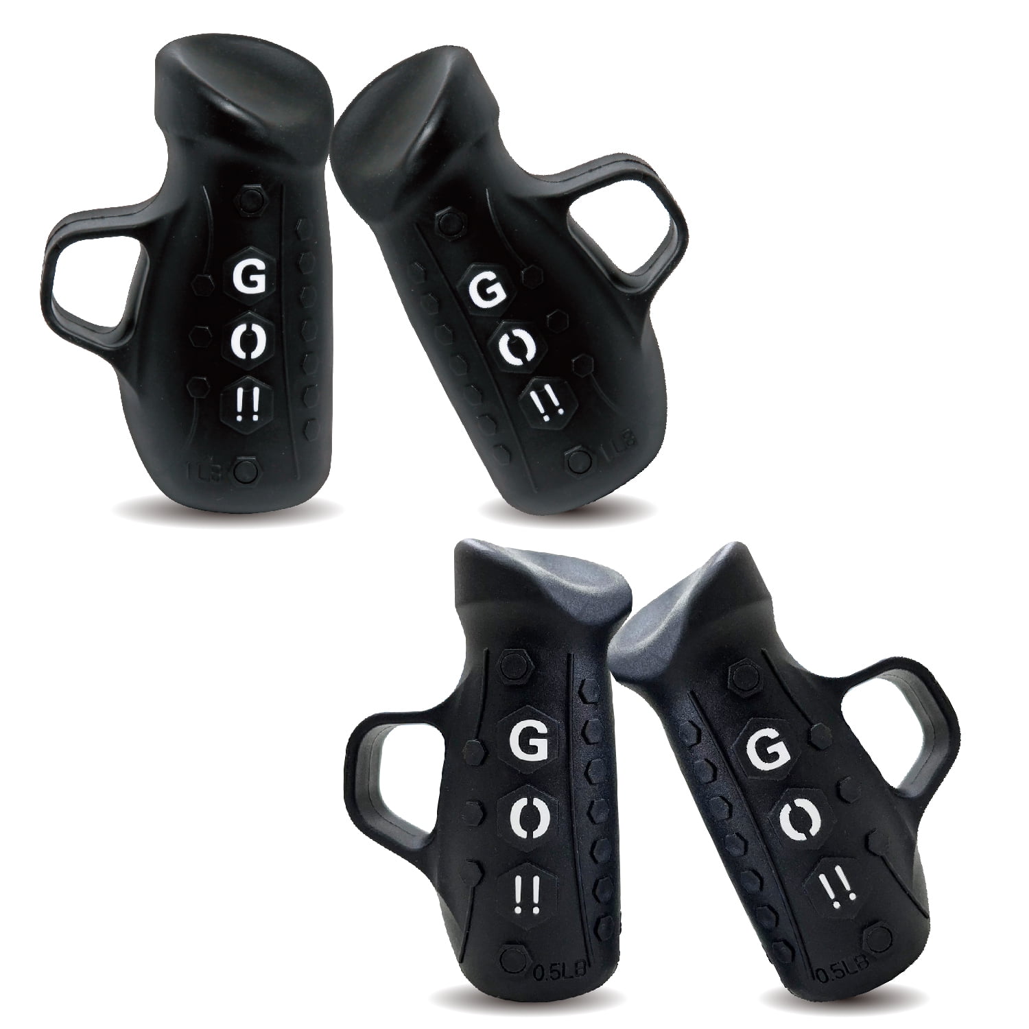 Egg Weights Go Pods Dumbbell, 1/0.5 lb Pair (Black)