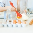 thumbnail image 1 of Egg Whisk New Silicone Line Eggbeater Household Baking Small Clear Stick Manual Eggwhip,Red Kitchen Egg Beater, 1 of 9