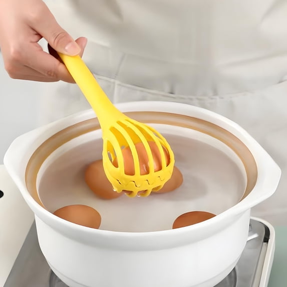 Egg Whisk Tongs Tool, 3 In 1 Manual Beater Food Clip Mixer Heat Resistant Grip Design, Multifunction Cooking Utensil for Baking Kitchen Meal Prep