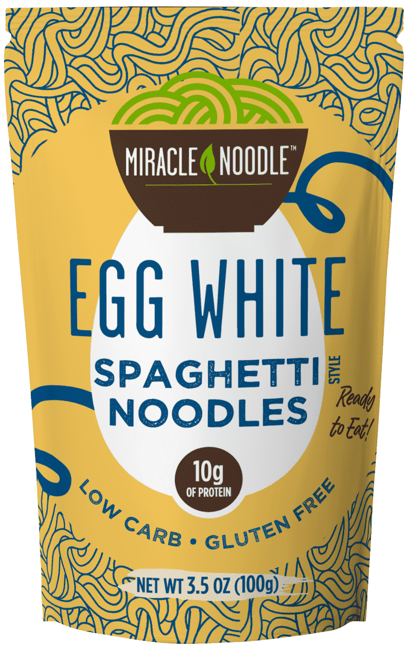 Miracle Noodle Egg White Spaghetti High Protein, Low Carb Pasta, 3.5 oz