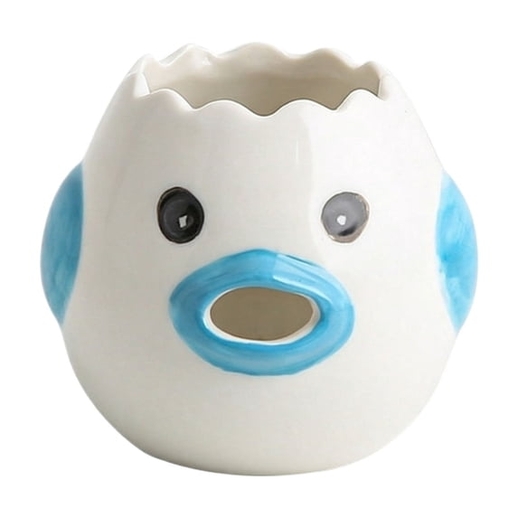 Egg White Separator, Cute Chicken Shaped Egg Yolk Filter Extractor Divider for Home Kitchen Baking Cooking Decor, Easy to Clean Dishwasher Safe Tool, Blue