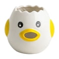 thumbnail image 1 of Egg White Separator, Cute Chicken Shaped Egg Yolk Filter Extractor Divider for Home Kitchen Baking Cooking Decor, Easy to Clean Dishwasher Safe Tool, Yellow, 1 of 5