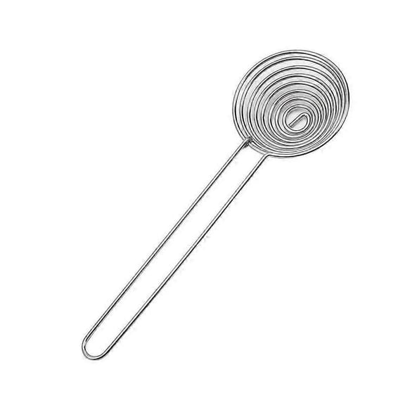 Egg White Separator Spiral Shape with Long Handle 304 Stainless Steel Food Grade Egg Yolk Filter for Kitchen Sliver S
