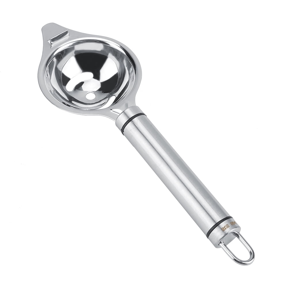 Egg White Separator Stainless Egg Divider Long Handle Yolk Extractor