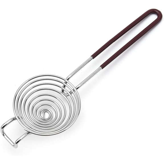 Egg White Separator, Yolk Stainless Steel Separator Spiral Divider Kitchen Tool for Baking Cake, Gadget Cooking/Baker (Brown)