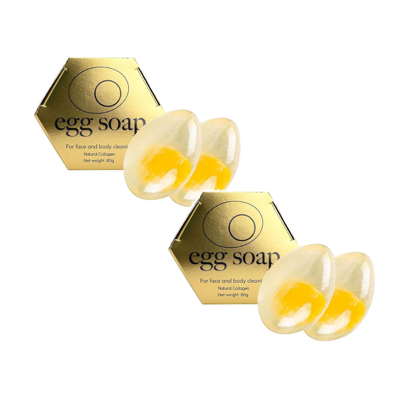 Egg White Soap 80G Eggwhite Soap Egg White Facial Soap with Blistering