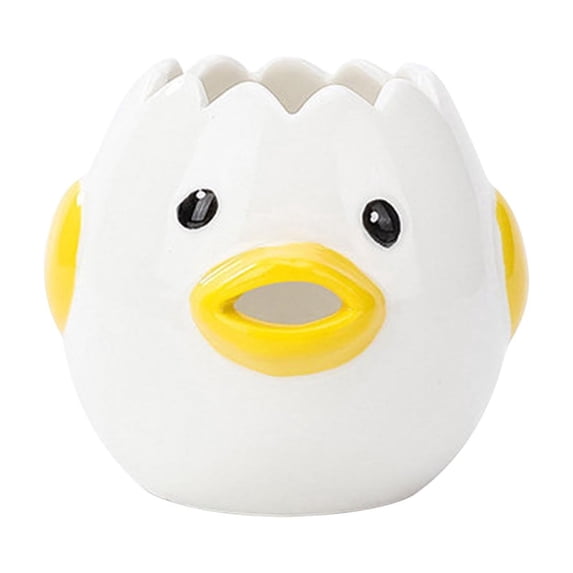 Egg White and Yolk Separator - Cute Chick Design, Mess-Free, Ceramic, Dishwasher Safe, Versatile Kitchen Tool for Baking, Cooking & Meal Prep