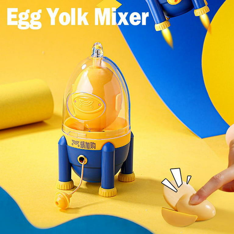 Egg Spinner,Egg Shaker,Egg Sheller,Simple Operation Mix Egg  White Yolk Egg Shaker,Portable Manual Egg Shaker for Household,Kitchen  Gadget,Perfect Protection,Physical Principle: Bowls