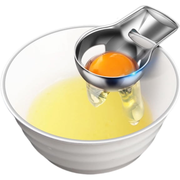 Egg Yolk Separator, Egg Cracker Tool for Raw Eggs, Food Grade Stainless Steel Egg White Separator, Cute Kitchen Accessories