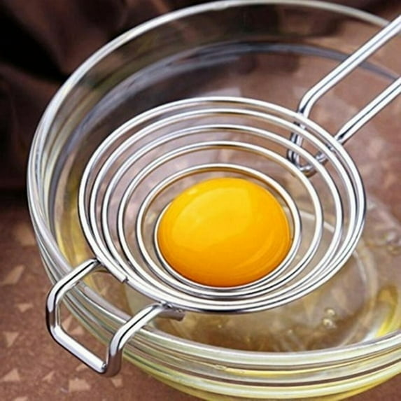 Egg Yolk Separator, Egg Yolk And White Separator, Stainless Steel Egg Yolk And White Sieve Filter, Baking Cake Kitchen Tools, Kitchen Gadgets/Baking Tools