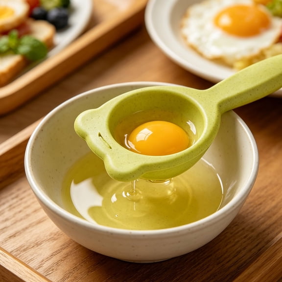 Egg Yolk Separator Tool For Baking, Plastic Egg White Filter And Strainer, Kitchen Cooking Gadget For Separating Eggs, Easy Clean Dishwasher Safe