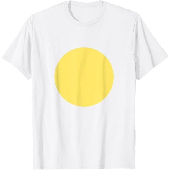 Egg Yolk T-Shirt Costume | Bacon & Eggs, Deviled/Good EggMen and women, White T-shirt, size: Extra large