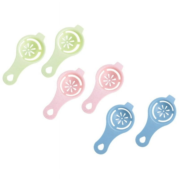 Egg Yolk White Separator 6PCS Egg Separator Egg Yolk Separator Food Grade Egg White Filter Egg Separ plastic