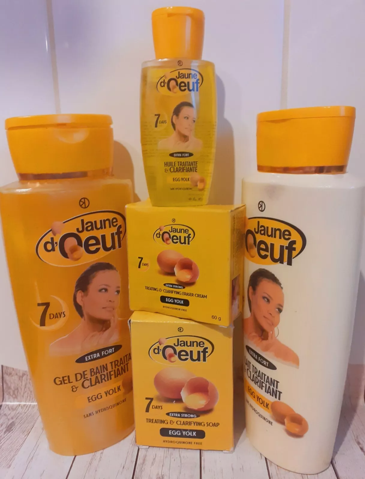 Egg Yolk Bath Gift Set 450ML Body Lotion, 450ML Shower Gel, Face Cream