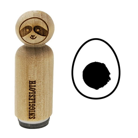 Egg and Yolk Rubber Stamp for Scrapbooking Crafting Stamping - Mini 1/2 Inch