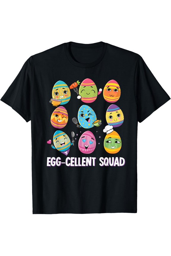 Egg-cellent Squad Easter Lunch Lady Shirt Cafeteria Staff T-Shirt