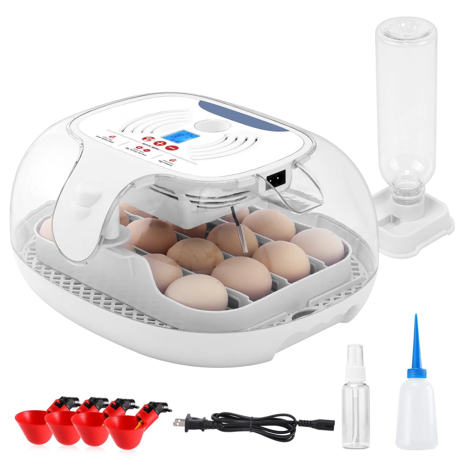 Egg Incubator, 16-35 Capacity, Auto Turner, Temp & Humidity Control