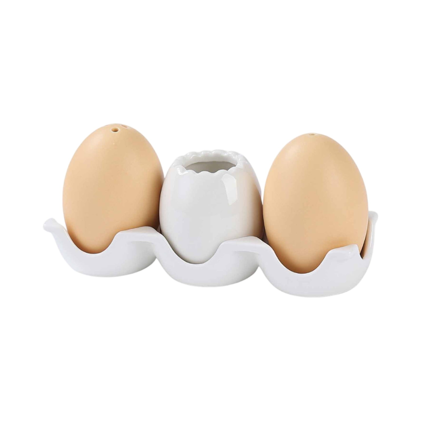 Egg-shaped Ceramic Seasoning Bottle, Kitchen Condiment Jar with Egg Design - Creative Home Kitchen Organizer, Ceramic Material Suitable for Storing Spices, Sauces, Seasonings - for Home Kitchen, Cook