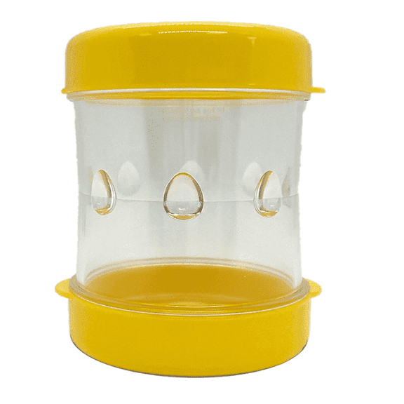 Egg sheller Kitchen gadget Quick shelling Tea egg peeling tool Egg peeling separator (yellow)