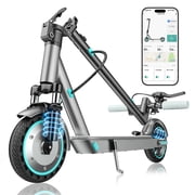 EggKing 350W 8.5" Foldable Electric Scooter, 19 Mph Top Speed & 21 Miles Long Range, Escooter for Adults and Teens with Dual Braking and Dual Suspension Shock Absorption