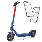 EggKing 500W Electric Scooter for Adults,10" Tire,500W Powerful Motor & 25MPH Top Speed,28 Miles Long Range,Folding E Scooter with Dual Shock Absorption,Dual Braking,App Red