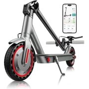 EggKing Electric Scooter for Adults 8.5" Solid Tire 19MPH, 350W Motor Max 15 Mile Range Folding Commuting E Scooter, Red
