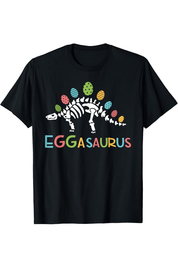 Eggasaurus Easter Stegosaurus Dinosaur Toddler T-Shirt