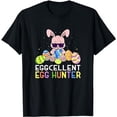 thumbnail image 1 of Eggcellent Egg Hunter Easter Kids Boys Girls Bunny T-Shirt, 1 of 5