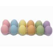 Eggcetera Ceramic Nest Eggs Easter Fake Nesting Chicken Eggs Decor Pastel - 12 Pack