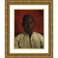thumbnail image 1 of Egge Sturm-Skrla 15x18 Gold Ornate Wood Frame and Double Matted Museum Art Print Titled - Men's Portrait (1923), 1 of 4