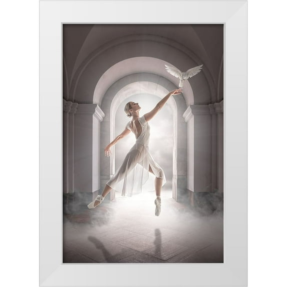 Egger, Marcel 13x18 White Modern Wood Framed Museum Art Print Titled - Birddance