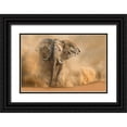 thumbnail image 1 of Egger, Marcel 14x11 Black Ornate Wood Framed with Double Matting Museum Art Print Titled - Desertstorm, 1 of 4
