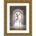 thumbnail image 1 of Egger, Marcel 17x24 Gold Ornate Wood Framed with Double Matting Museum Art Print Titled - Birddance, 1 of 4
