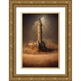 thumbnail image 1 of Egger, Marcel 23x32 Gold Ornate Wood Framed with Double Matting Museum Art Print Titled - DesertLighthouse, 1 of 4