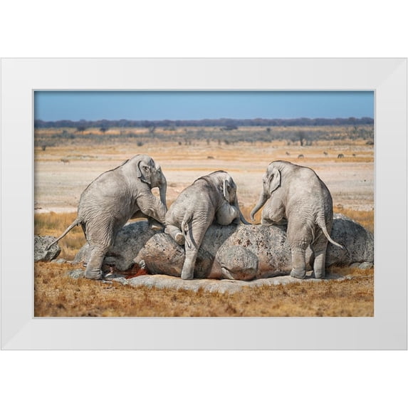 Egger, Marcel 32x23 White Modern Wood Framed Museum Art Print Titled - Threeguys