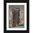 thumbnail image 1 of Eggers, Julie 13x18 Black Ornate Wood Framed with Double Matting Museum Art Print Titled - Italy-Tuscany-Monteriggioni Old doorway in the walled town of Monteriggioni, 1 of 4