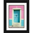 thumbnail image 1 of Eggers, Julie 17x24 Black Ornate Wood Framed with Double Matting Museum Art Print Titled - San Miguel Door, 1 of 4