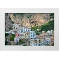 thumbnail image 1 of Eggers, Julie 18x13 White Modern Wood Framed Museum Art Print Titled - Italy-Amalfi Colorful buildings in the coastal town of Amalfi, 1 of 4