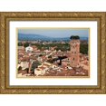 thumbnail image 1 of Eggers, Julie 24x17 Gold Ornate Wood Framed with Double Matting Museum Art Print Titled - Italy-Tuscany-Lucca The rooftops of the historic center of Lucca and the Guinigi tower, 1 of 4