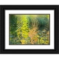thumbnail image 1 of Eggers, Julie 24x19 Black Ornate Wood Framed with Double Matting Museum Art Print Titled - US-Michigan-Upper Peninsula Reflections of fall colors in Council Lake, 1 of 4